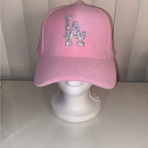 Crystal LA Velvet hat - Pink